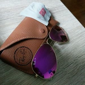 Pink AVIATOR FLASH LENSES Polarized